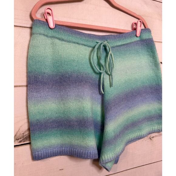 NWT LILLY PULITZER Wanetta Sweater Shorts XL Surf Blue Space Dye MSRP $118 - Picture 7 of 7